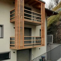 Balcone in legno