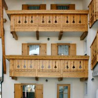 Balcone in legno