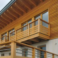 Balcone in legno