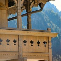 Balcone in legno