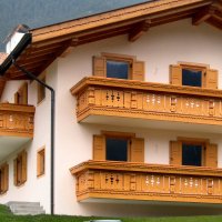 Balcone in legno