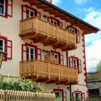 Balcone in legno