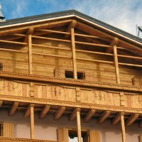Balcone in legno
