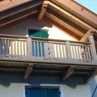 Balcone in legno