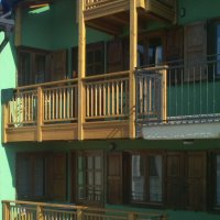 Balcone in legno