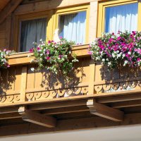Balcone in legno