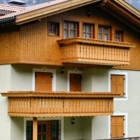 Balcone in legno