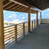 Balcone in legno