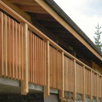 Balcone in legno