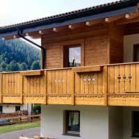 Balcone in legno