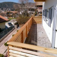 Balcone in legno