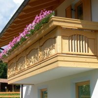 Balcone in legno