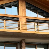 Balcone in legno