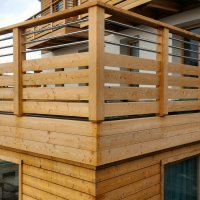 Balcone in legno