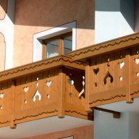 Balcone in legno