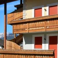Balcone in legno