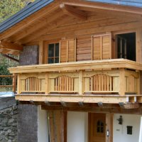 Balcone in legno