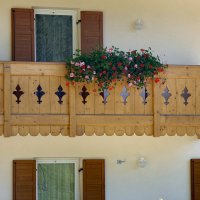 Balcone in legno