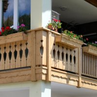 Balcone in legno