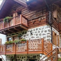 Balcone in legno