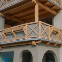 Balcone in legno