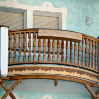 Balcone in legno