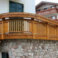 Balcone in legno
