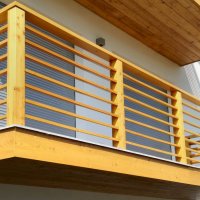 Balcone in legno