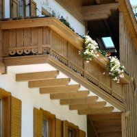 Balcone in legno