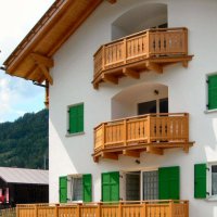 Balcone in legno