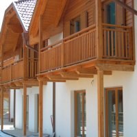 Balcone in legno