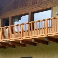 Balcone in legno