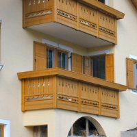 Balcone in legno