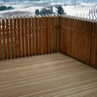 Balcone in legno