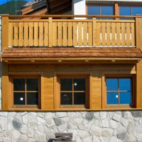 Balcone in legno